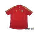Photo1: Spain Euro2008 Home Shirt Jersey #7 David Villa (1)