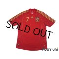 Spain Euro2008 Home Shirt Jersey #7 David Villa