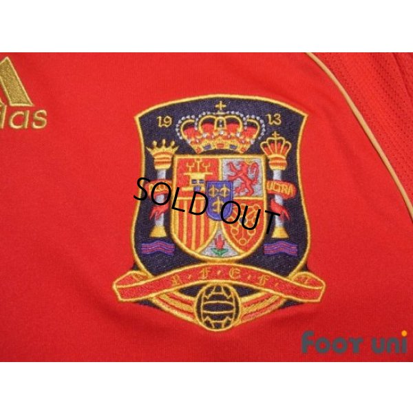 Photo6: Spain Euro2008 Home Shirt Jersey #7 David Villa