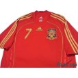 Photo3: Spain Euro2008 Home Shirt Jersey #7 David Villa (3)