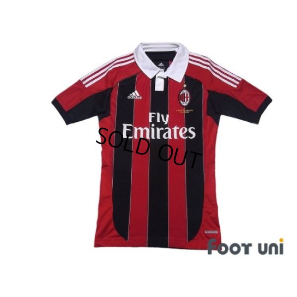 Photo1: AC Milan 2012-2013 Home Authentic Techfit Shirt Jersey