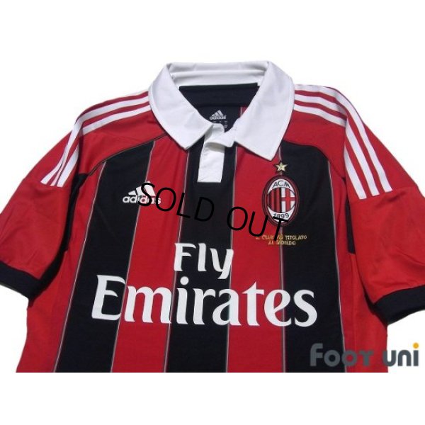 Photo3: AC Milan 2012-2013 Home Authentic Techfit Shirt Jersey