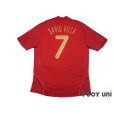 Photo2: Spain Euro2008 Home Shirt Jersey #7 David Villa (2)