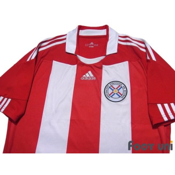 Photo3: Paraguay 2010 Home Shirt Jersey FIFA World Cup South Africa Model