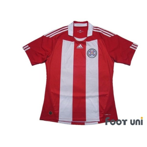 Photo1: Paraguay 2010 Home Shirt Jersey FIFA World Cup South Africa Model