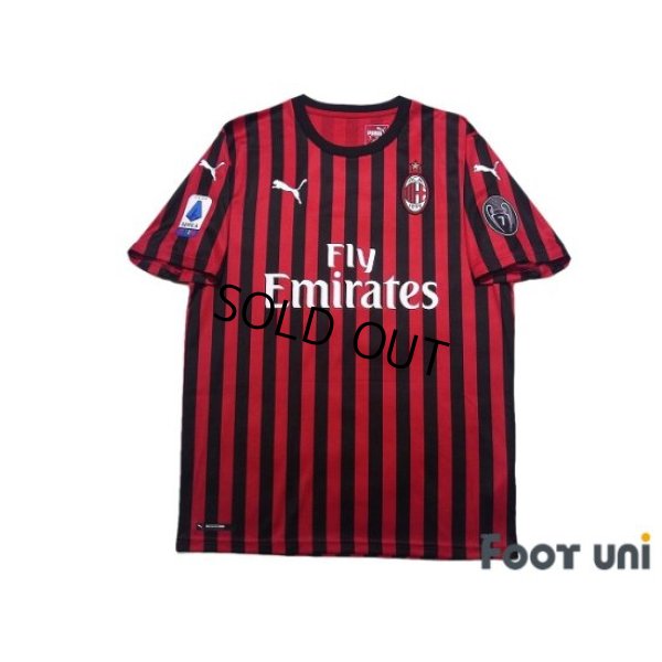 Photo1: AC Milan 2019-2020 Home Shirt #21 Ibrahimović