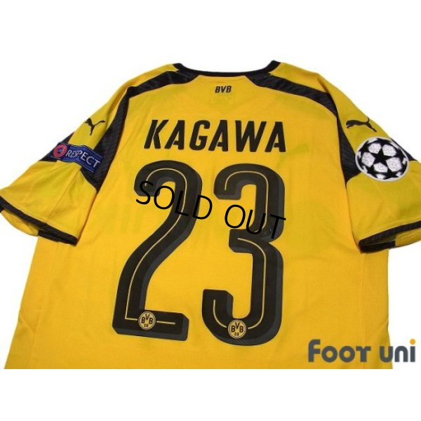 Photo4: Borussia Dortmund 2016-2017 Home Shirt #23 Shinji Kagawa w/tags