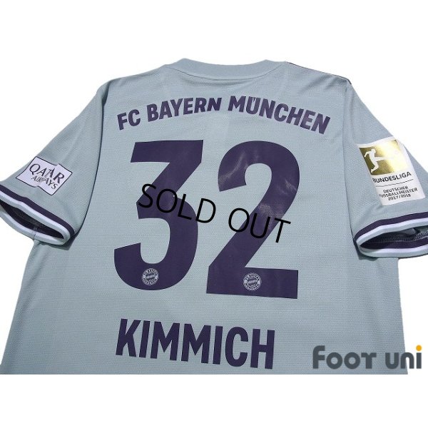Photo4: Bayern Munchen 2018-2019 Away Shirt #32 Joshua Kimmich w/tags