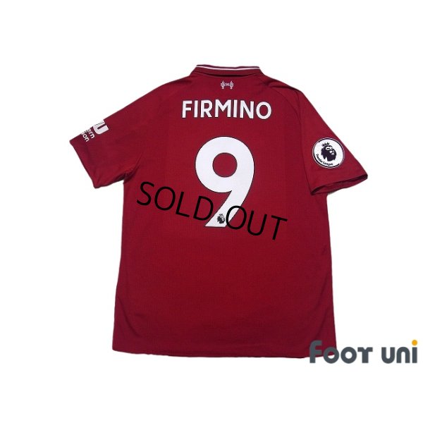 Photo2: Liverpool 2018-2019 Home Shirt #9 Firmino Premier League Patch/Badge w/tags