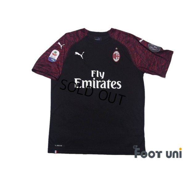 Photo1: AC Milan 2018-2019 Third Shirt #13 Alessio Romagnoli Lega Calcio Patch/Badge