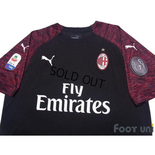 Photo3: AC Milan 2018-2019 Third Shirt #13 Alessio Romagnoli Lega Calcio Patch/Badge