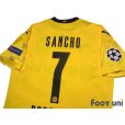 Photo4: Borussia Dortmund 2020-2021 Home Shirt #7 Jadon Sancho Cup model (4)