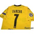 Photo4: Borussia Dortmund 2020-2021 Home Shirt #7 Jadon Sancho Cup model