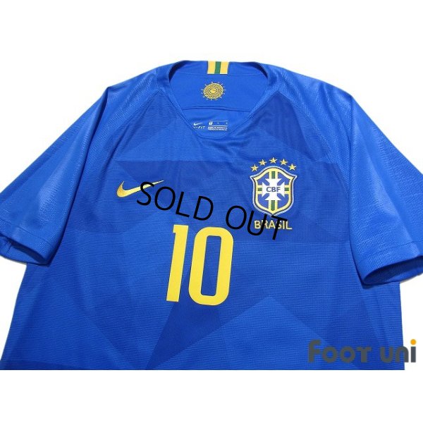 Photo3: Brazil 2018 Away Shirt #10 Neymar Jr