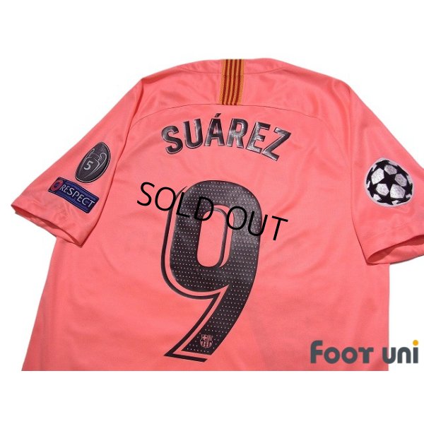 Photo4: FC Barcelona 2018-2019 3rd Shirt #9 Suarez Champions League Patch/Badge