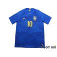 Photo1: Brazil 2018 Away Shirt #10 Neymar Jr (1)