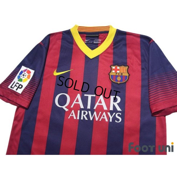 Photo3: FC Barcelona 2013-2014 Home Shirt #10 Lionel Messi LFP Patch/Badge