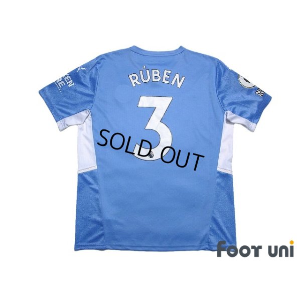 Photo2: Manchester City 2021-2022 Home Shirt #3 Ruben Dias Premier League Patch/Badge