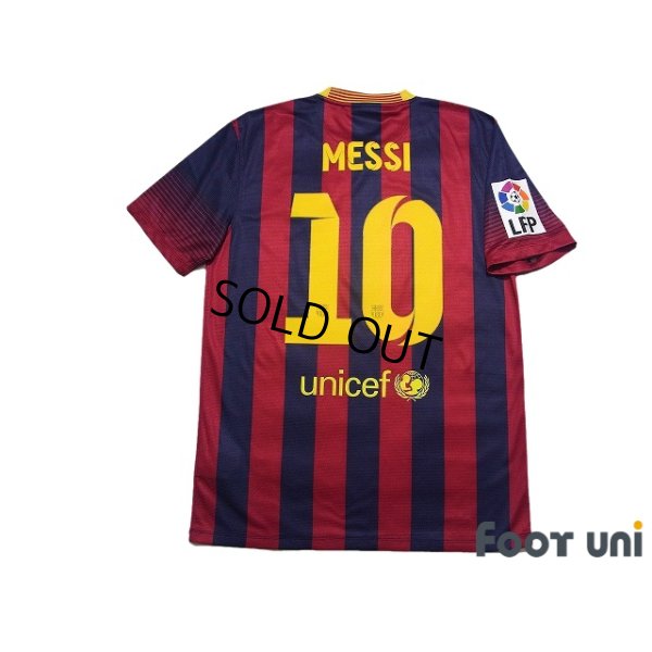 Photo2: FC Barcelona 2013-2014 Home Shirt #10 Lionel Messi LFP Patch/Badge