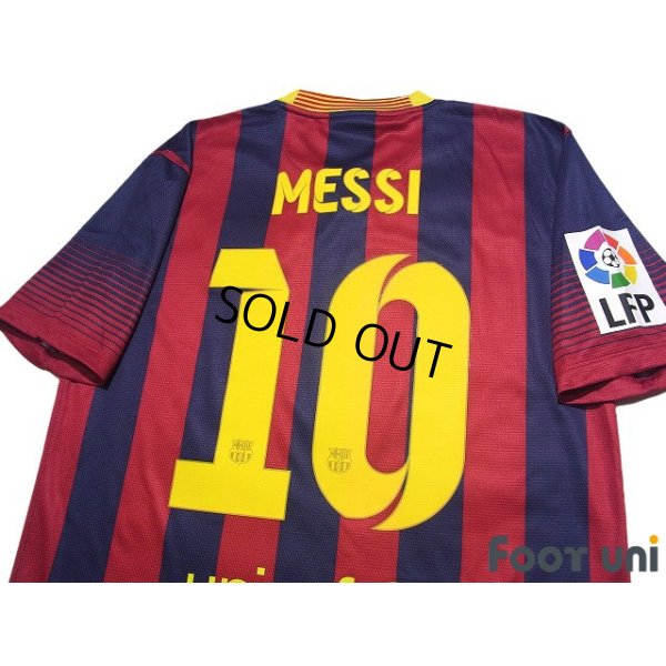 Photo4: FC Barcelona 2013-2014 Home Shirt #10 Lionel Messi LFP Patch/Badge