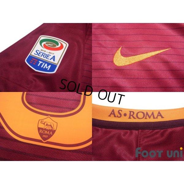 Photo7: AS Roma 2016-2017 Home Shirt #16 Daniele De Rossi Lega Calcio Patch/Badge