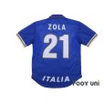 Photo2: Italy Euro 1996 Home Shirt #21 Gianfranco Zola (2)