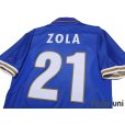Photo4: Italy Euro 1996 Home Shirt #21 Gianfranco Zola