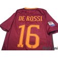 Photo4: AS Roma 2016-2017 Home Shirt #16 Daniele De Rossi Lega Calcio Patch/Badge