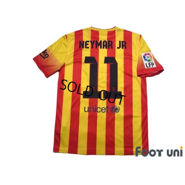 Photo2: FC Barcelona 2013-2014 Away Shirt #11 Neymar JR LFP Patch/Badge