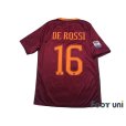 Photo2: AS Roma 2016-2017 Home Shirt #16 Daniele De Rossi Lega Calcio Patch/Badge (2)