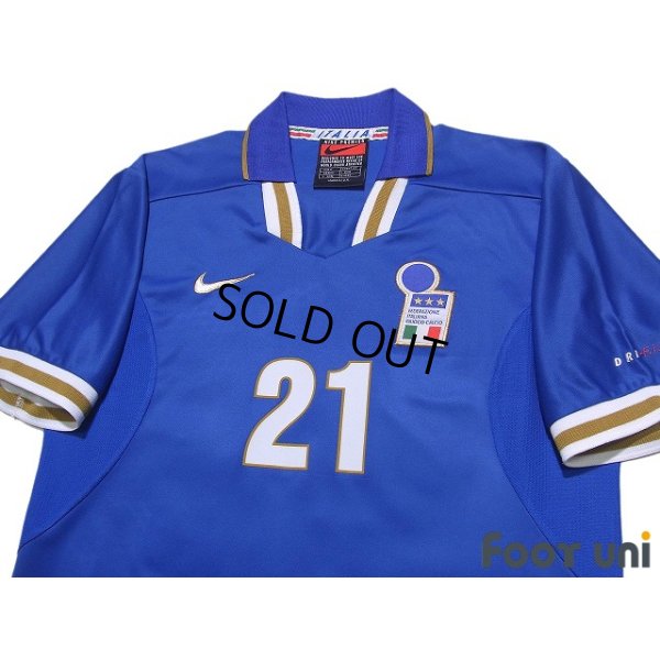 Photo3: Italy Euro 1996 Home Shirt #21 Gianfranco Zola