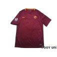 Photo1: AS Roma 2016-2017 Home Shirt #16 Daniele De Rossi Lega Calcio Patch/Badge (1)