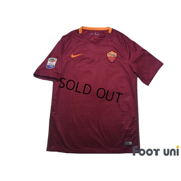 Photo1: AS Roma 2016-2017 Home Shirt #16 Daniele De Rossi Lega Calcio Patch/Badge