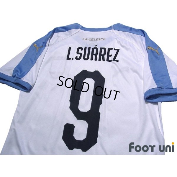 Photo4: Uruguay 2019 Away Shirt #9 Luis Suarez w/tags