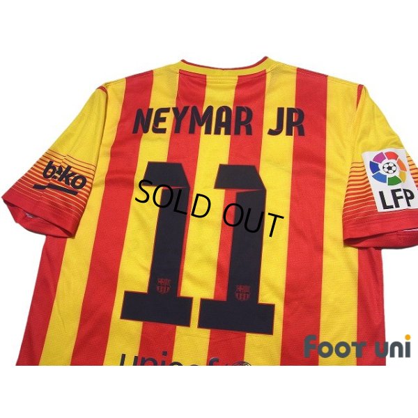 Photo4: FC Barcelona 2013-2014 Away Shirt #11 Neymar JR LFP Patch/Badge