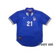 Photo1: Italy Euro 1996 Home Shirt #21 Gianfranco Zola (1)