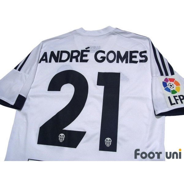 Photo4: Valencia 2015-2016 Home Shirt #21 Andre Gomes LFP Patch/Badge
