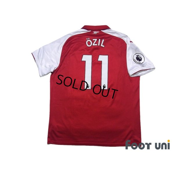 Photo2: Arsenal 2017-2018 Home Shirt #11 Mesut Ozil Premier League Patch/Badge