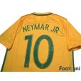 Photo4: Brazil 2016 Home Shirt #10 Neymar Jr w/tags