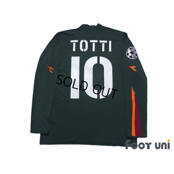 Photo2: AS Roma 2004-2005 Third Long Sleeve Shirt #10 Francesco Totti Champions League Patch/Badge w/tags