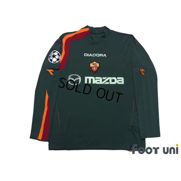 Photo1: AS Roma 2004-2005 Third Long Sleeve Shirt #10 Francesco Totti Champions League Patch/Badge w/tags