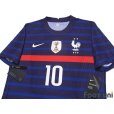 Photo3: France Euro 2020-2021 Home Authentic Shirt #10 Mbappe Shorts Set