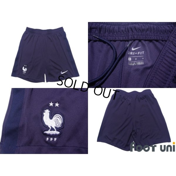 Photo8: France Euro 2020-2021 Home Authentic Shirt #10 Mbappe Shorts Set