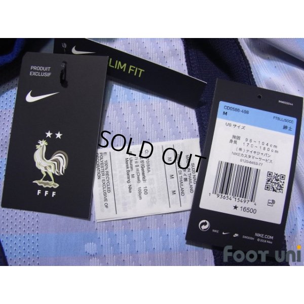 Photo7: France Euro 2020-2021 Home Authentic Shirt #10 Mbappe Shorts Set