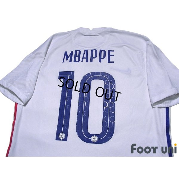Photo4: France Euro 2020-2021 Away Shirt #10 Mbappe