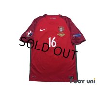 Portugal Euro 2016 Home Shirt #16 Renato Sanches UEFA Euro 2016 Patch/Badge