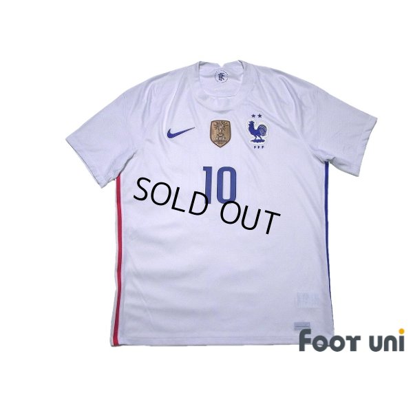 Photo1: France Euro 2020-2021 Away Shirt #10 Mbappe