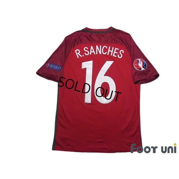 Photo2: Portugal Euro 2016 Home Shirt #16 Renato Sanches UEFA Euro 2016 Patch/Badge