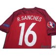 Photo4: Portugal Euro 2016 Home Shirt #16 Renato Sanches UEFA Euro 2016 Patch/Badge