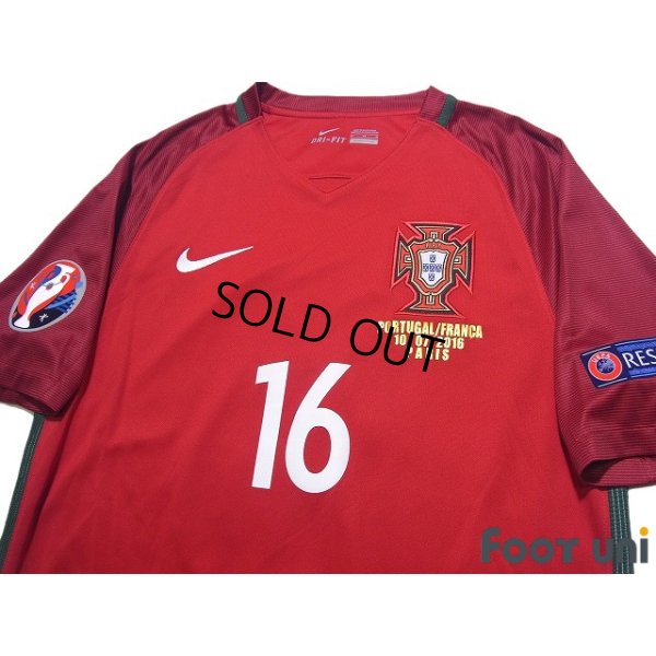 Photo3: Portugal Euro 2016 Home Shirt #16 Renato Sanches UEFA Euro 2016 Patch/Badge